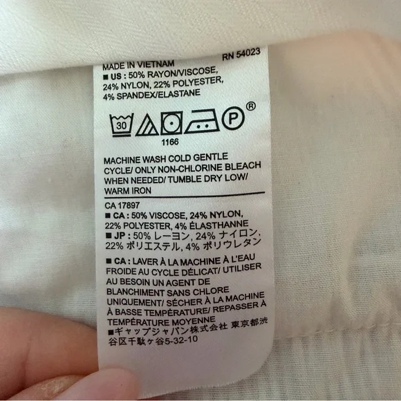 Banana Republic 10” Inseam Shorts Women’s 16 Tan White Stripe NEW (See Photos) - Picture 12 of 12